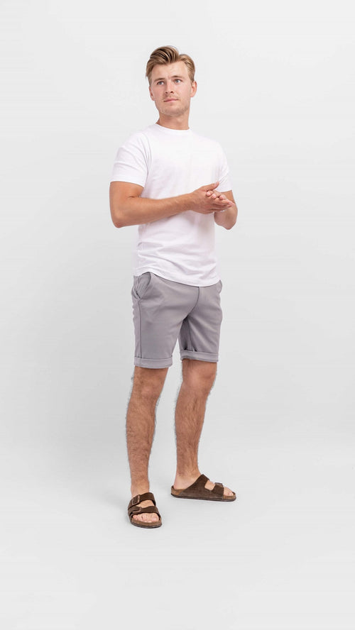 Chino Shorts - Lysegrå - TeeShoppen - Grå