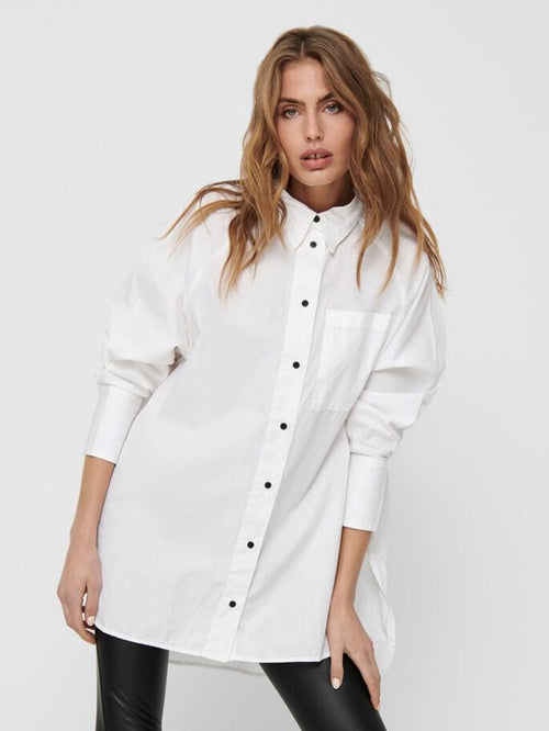 Selma long - sleeved shirt - White - TeeShoppen Group™