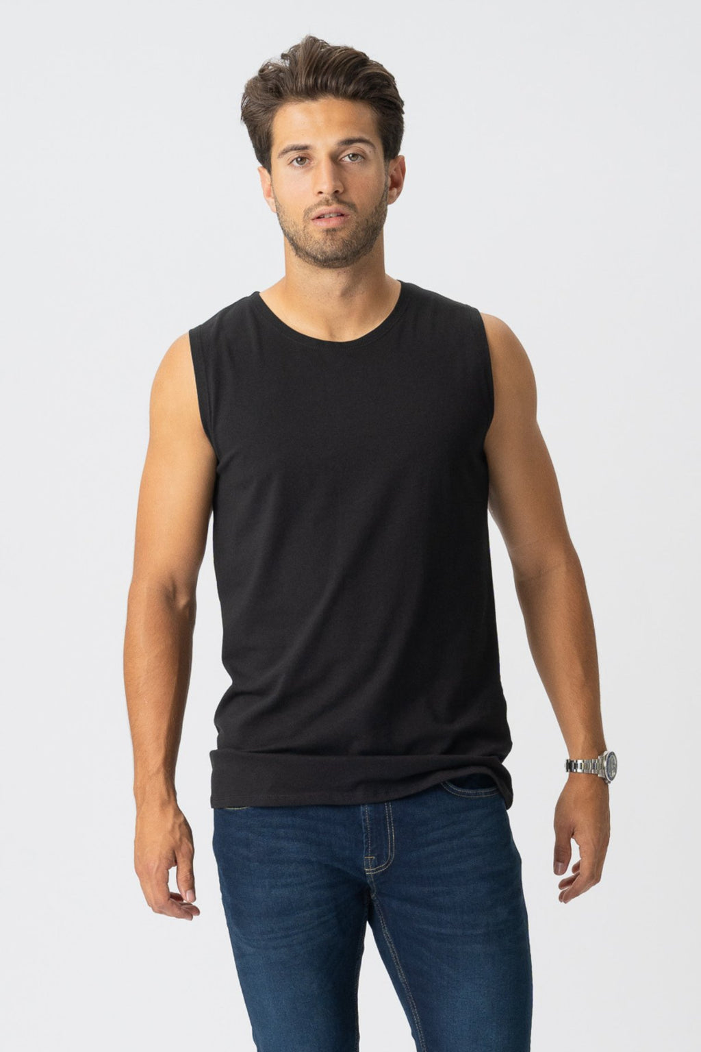 Sleeveless Tee - Black