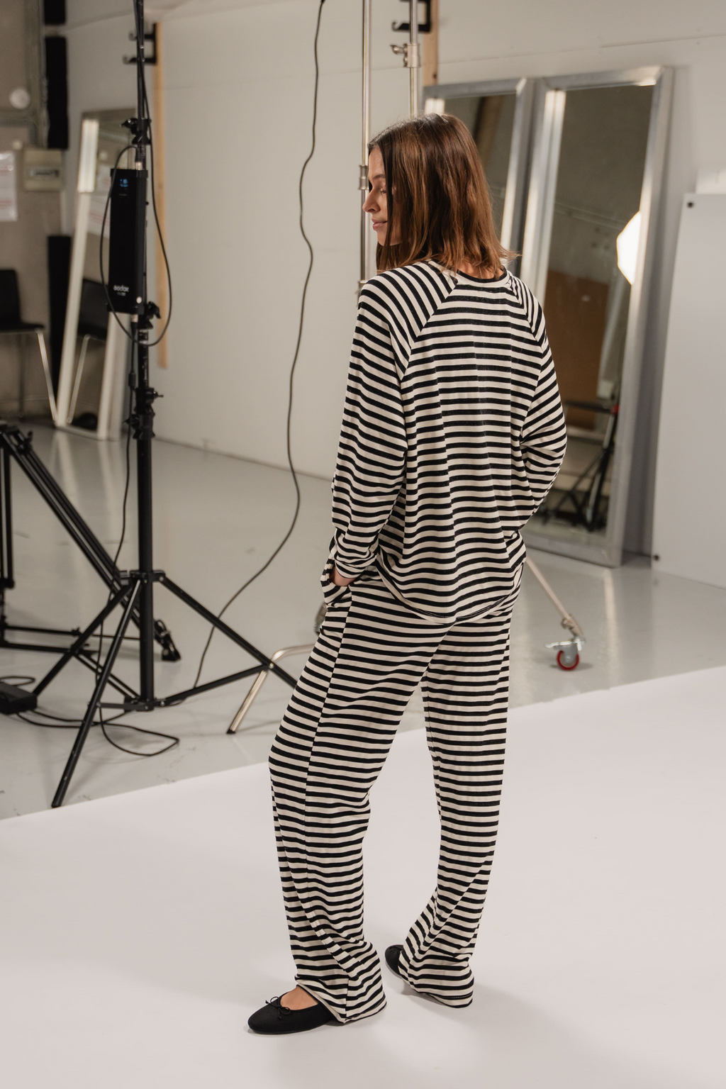 Nuimtas Pants - Juodos spalvos