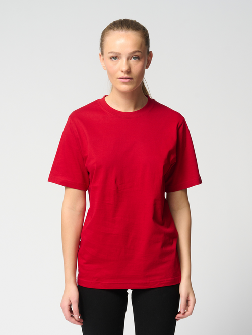 Oversized t-shirt - Rød - TeeShoppen - Rød