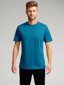 Organic Basic T-shirt - Petrol Blue