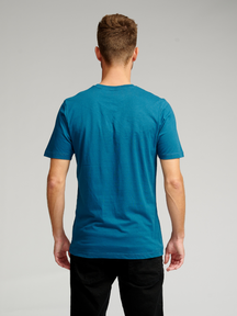 Organic Basic T-shirt - Petrol Blue