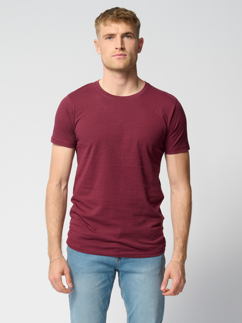 Muscle T-shirt - Bordeaux - TeeShoppen - Rød