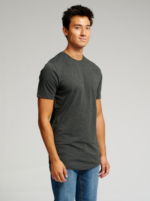 Long T-shirt - Dark Grey Melange