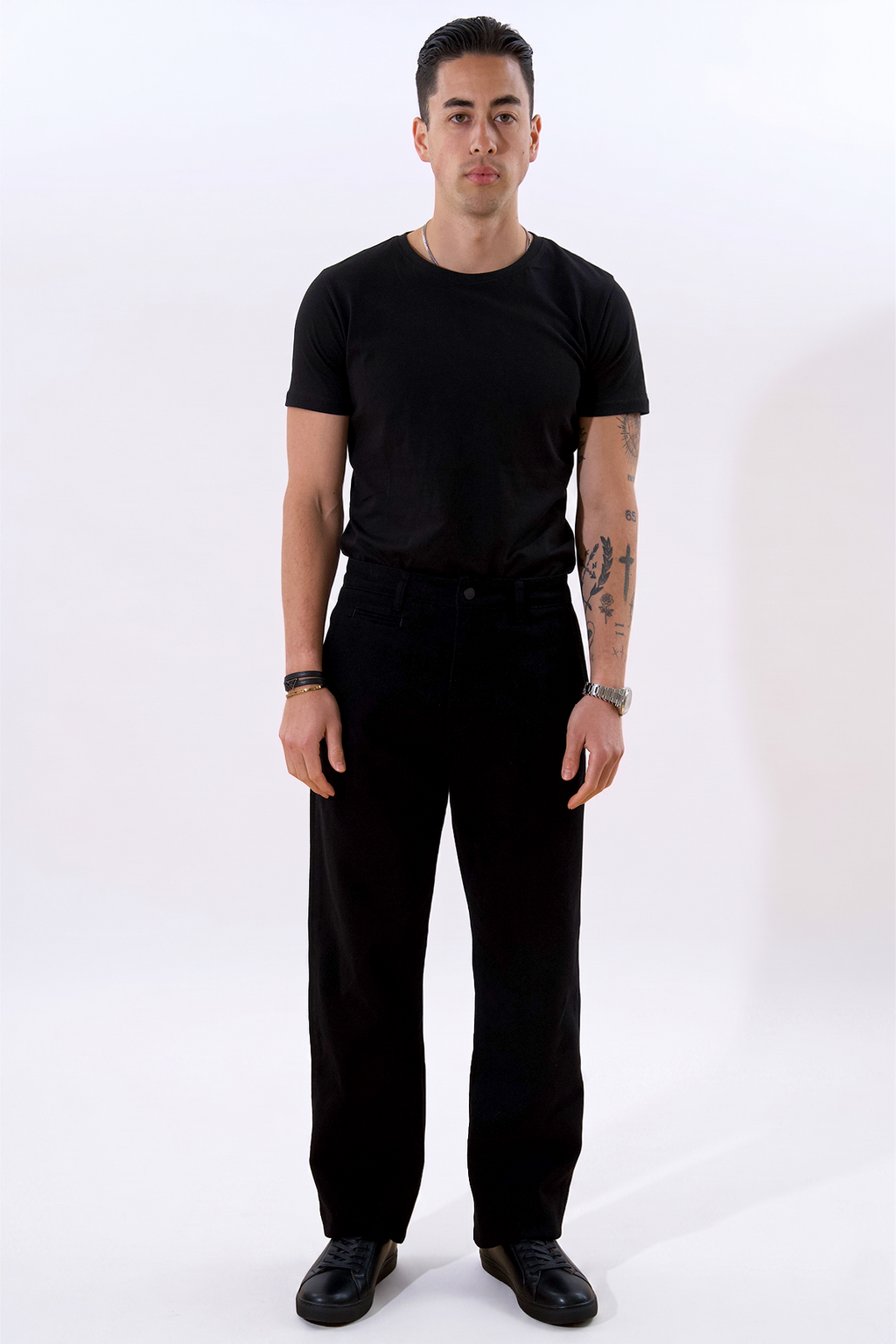 Straight Cotton Chino – juoda