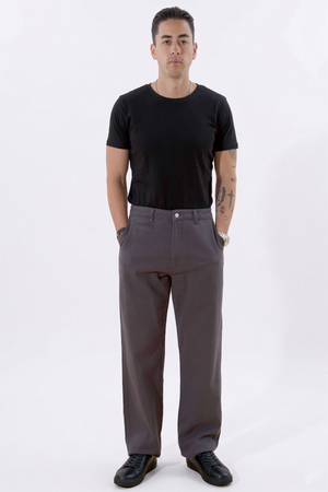 Straight Cotton Chino – pilka