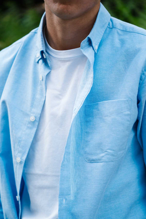 The Original Performance Oxford Shirt™️ - Cashmere Blue - TeeShoppen Group™