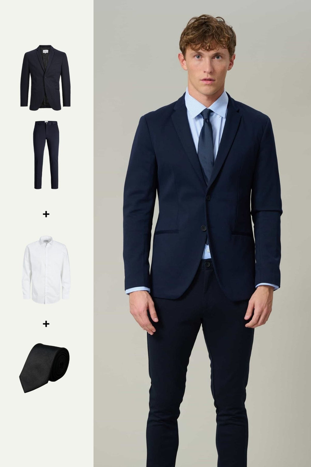 The Original Performance Suit™️ (Navy) + Shirt & Tie - Package Deal (V.I.P)