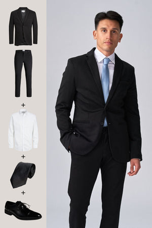 The Original Performance Suit + Shirt, Tie & Derby Shoes - Package Deal