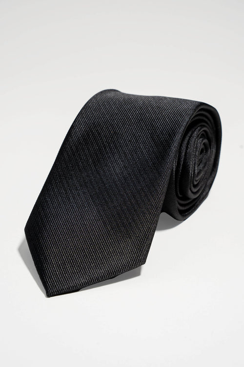 Tie - Black - TeeShoppen Group™