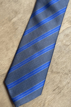 Tie - Grey/Blue