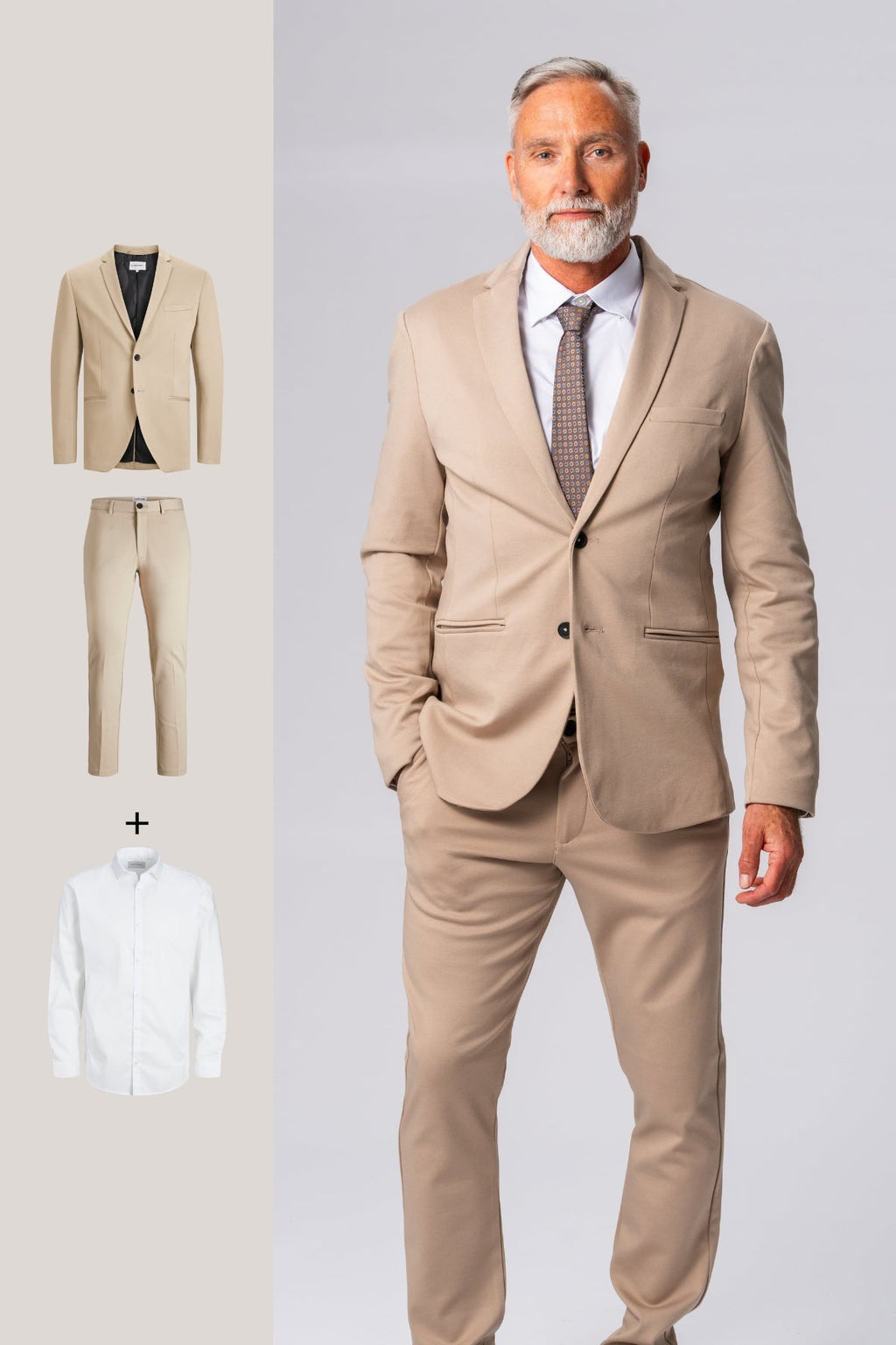 The Original Performance Kostiumas (smėlis) + The Original Performance Marškiniai - paketo sandoris