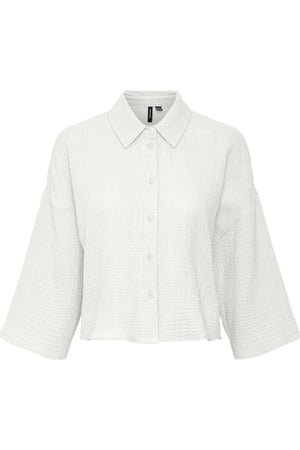 Natali pasėlių marškinėliai - sniego balta