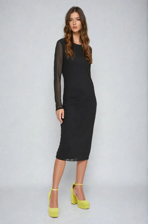 Bella Calf Dress - Black