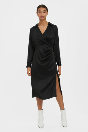 Kleo Calf Dress - Black