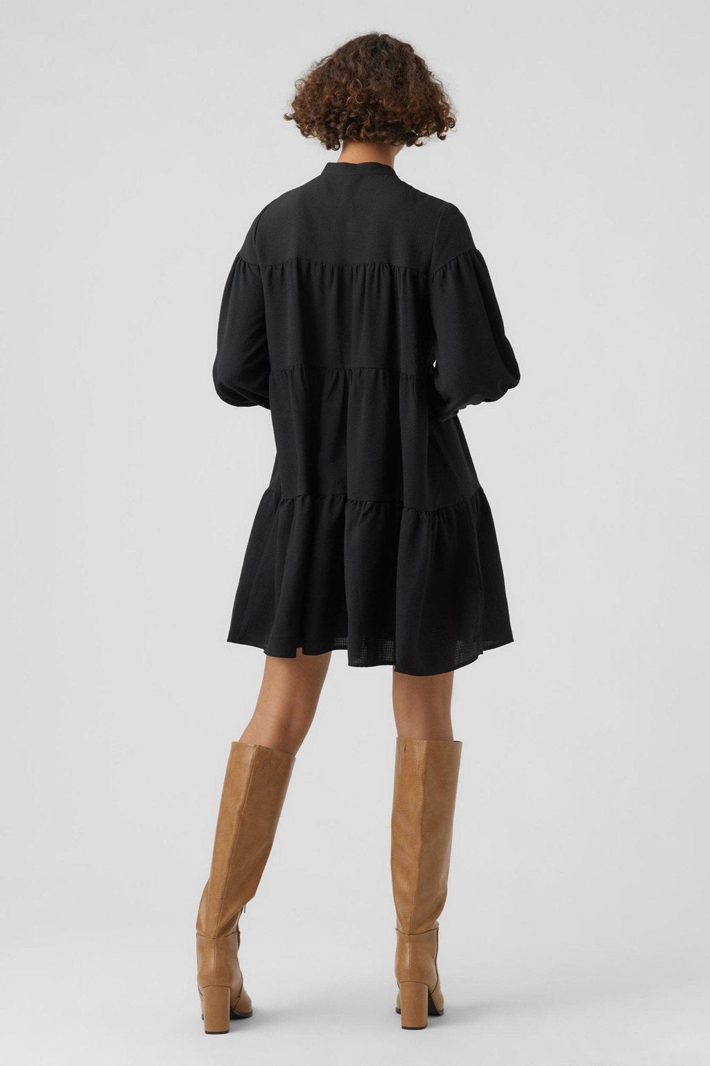 Hyms Long Sleeve Dress - Black