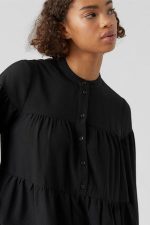 Hyms Long Sleeve Dress - Black