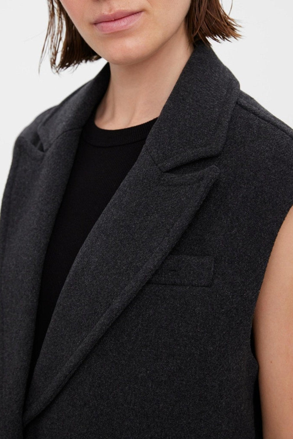 Edna liemenė - tamsiai pilka melange