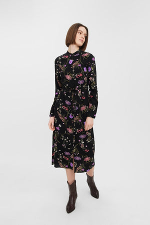 Lengva marškinių ilgomis rankovėmis - violetinė