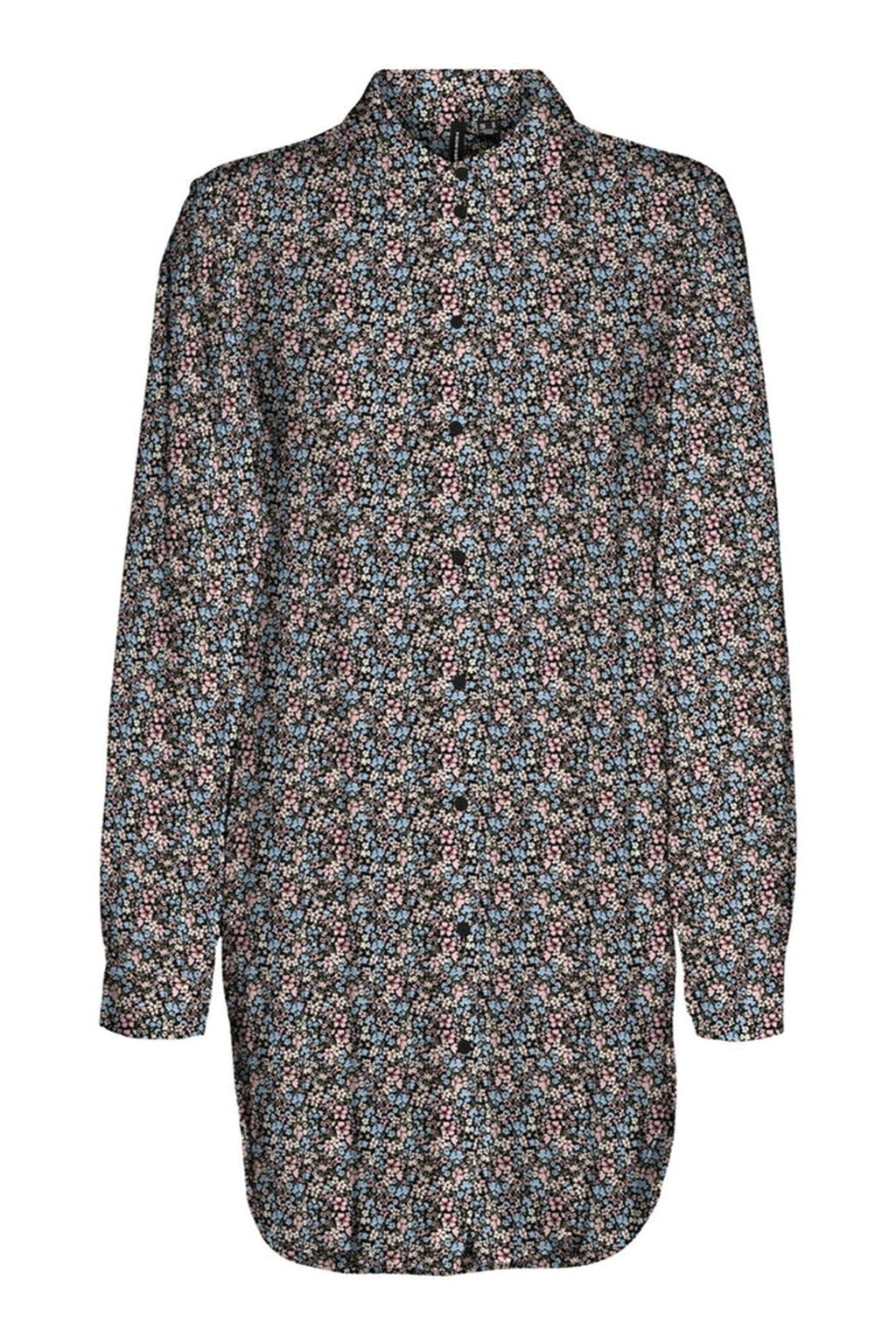 Lengvi ilgi marškiniai - juodi