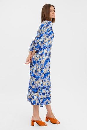 „Elly 3/4“ marškinių suknelė - jūrinė mėlyna