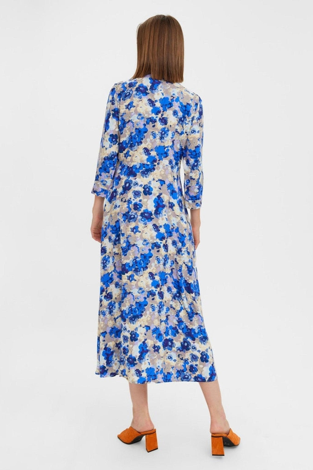 „Elly 3/4“ marškinių suknelė - jūrinė mėlyna