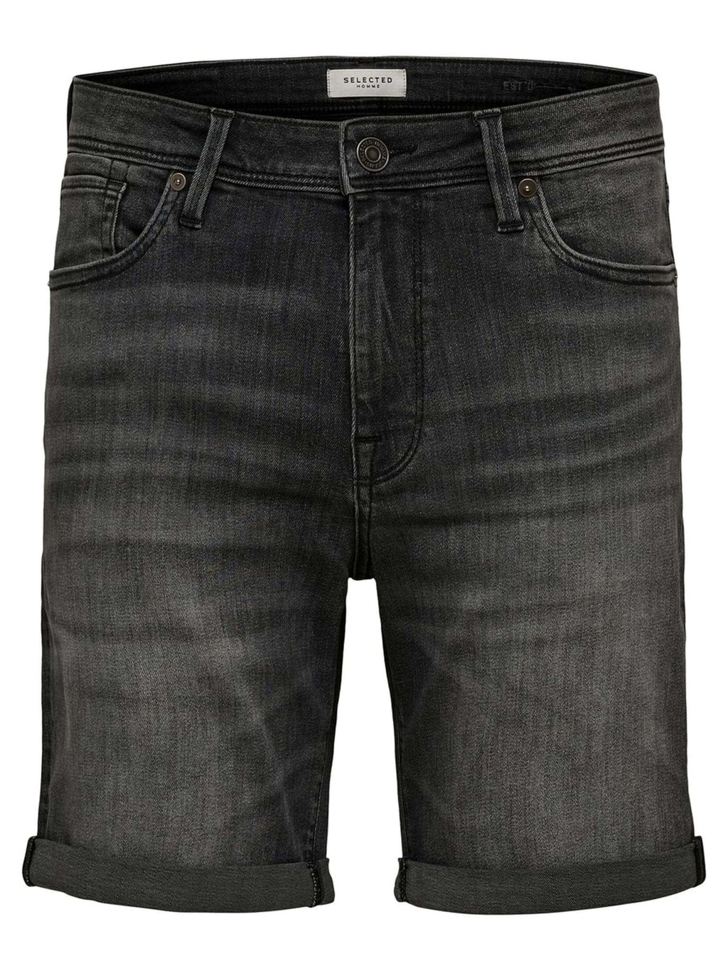 Aleksas Shorts - Denim pilka