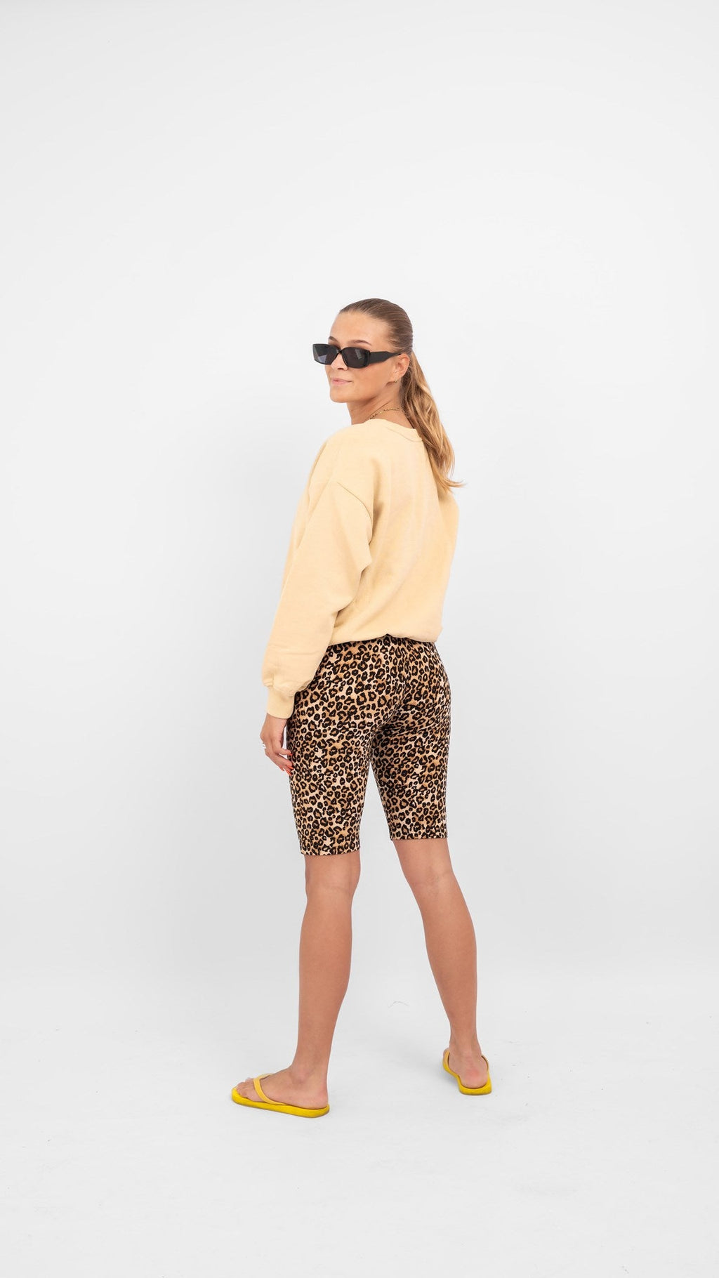 Alma ciklas Shorts - leopardas