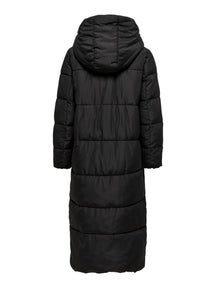 Amy Long Puffer Coat - Black