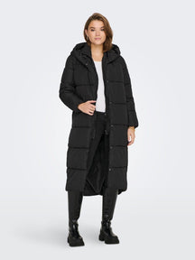 Amy Long Puffer Coat - juodas