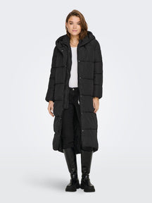 Amy Long Puffer Coat - juodas
