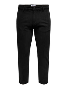 Avi Beam Chino Twill Pants - Black