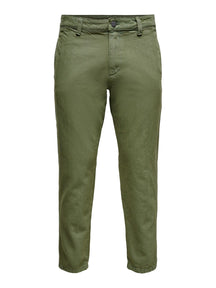 Avi Beam Chino Twill Pants - alyvuogių naktis