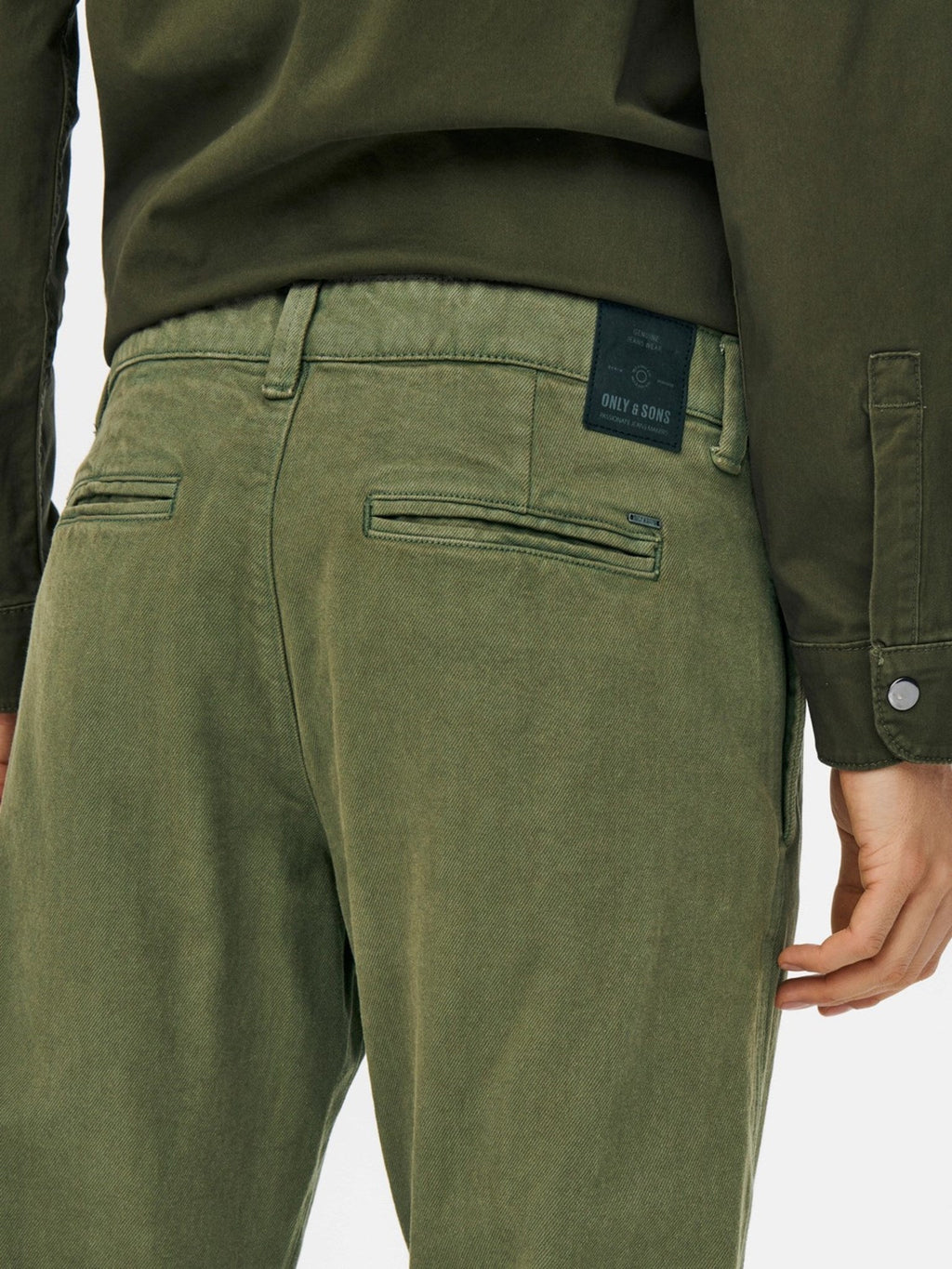 Avi Beam Chino Twill Pants - Olive Night