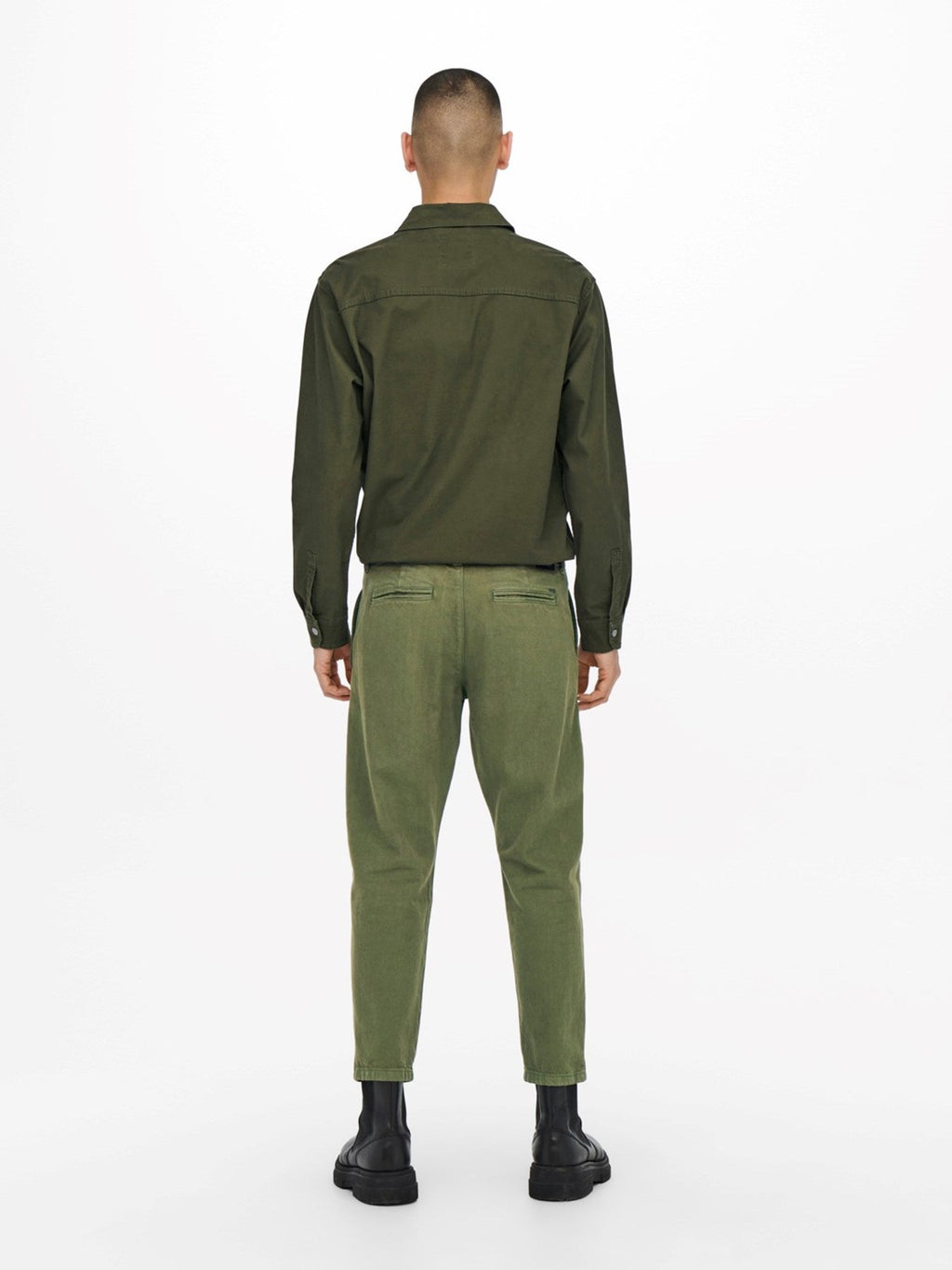 Avi Beam Chino Twill Pants - alyvuogių naktis