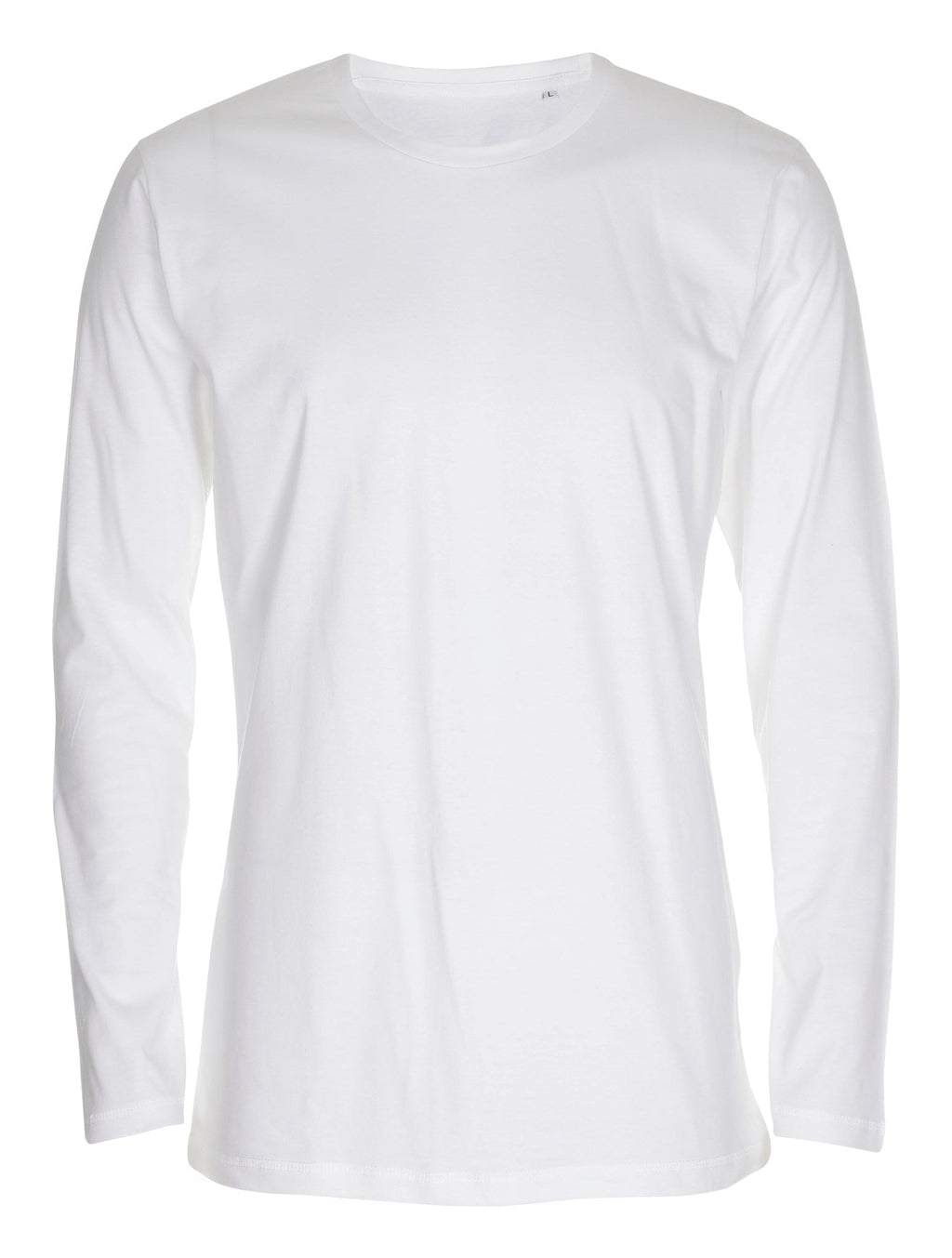 Basic Marškinėliai ilgomis rankovėmis – balti