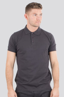 Basic Polo marškinėliai - tamsiai pilka