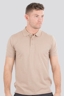 Basic Polo marškinėliai - smėlis