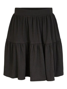 Basic minkštas mini sijonas - juodas