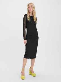 Bella Calf Dress - Black