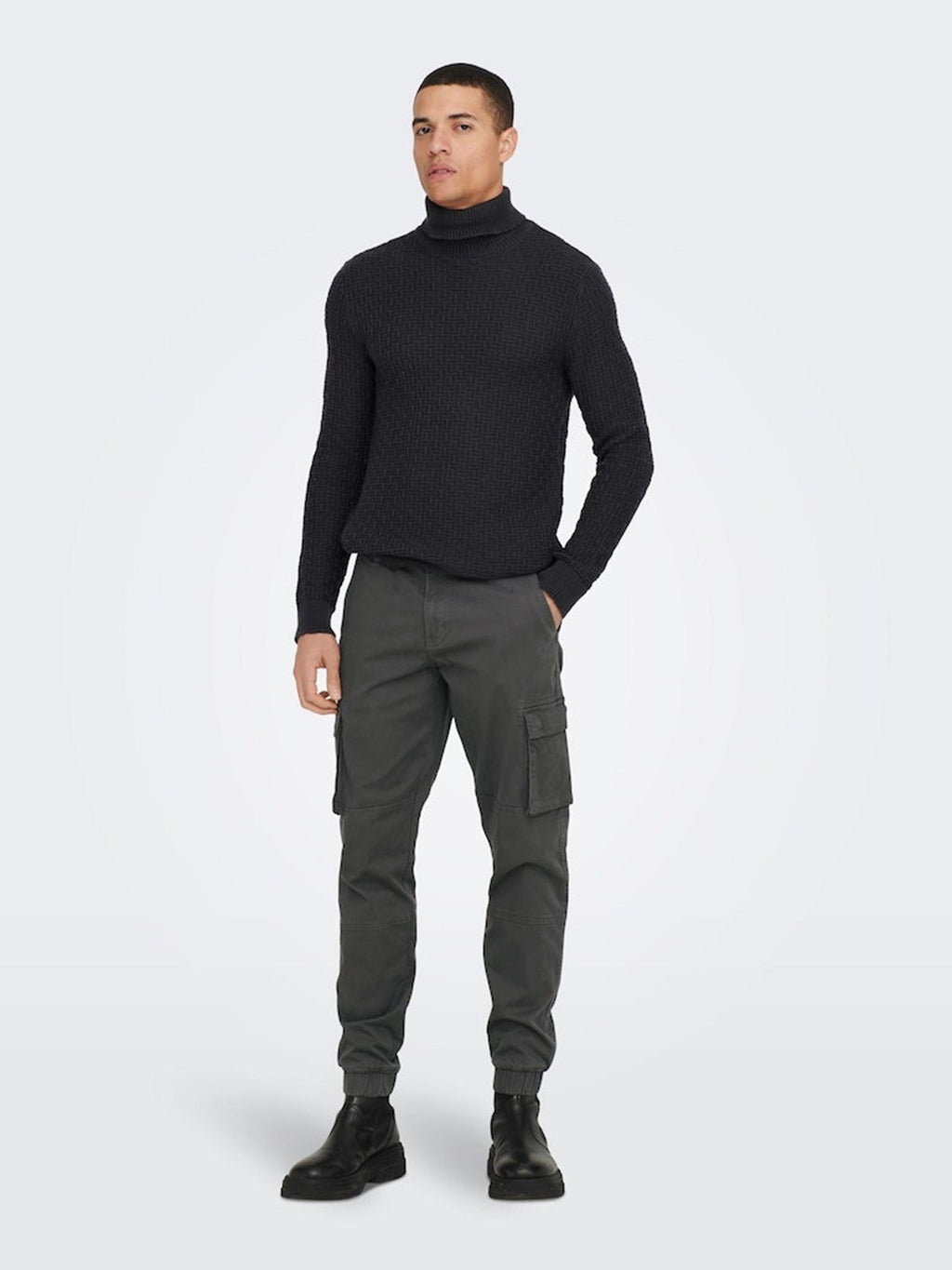 Cam Stage Cargo Pants - Pilkas segtukas