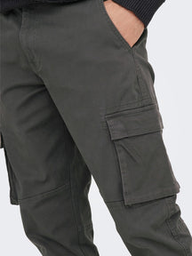 Cam Stage Cargo Pants - Pilkas segtukas