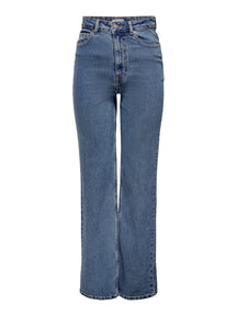 Camille Wide Leg Jeans - Blue Denim