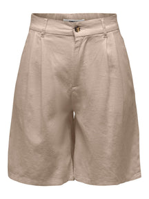 Caro High Waist Shorts - Oxford Tan