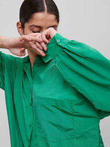 Chrilina per dideli marškinėliai - paprasta žalia