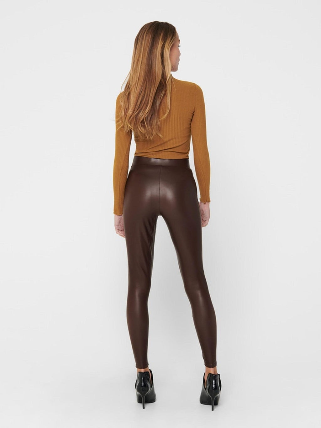 Cool Coated Leggings - Black