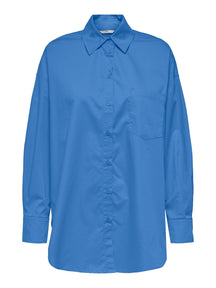 Corina Loose Shirt - Navy blue