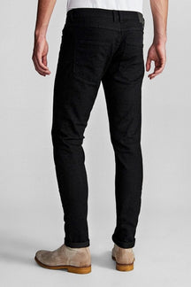 Džinsinis plonas džinsų ruožas - juodas