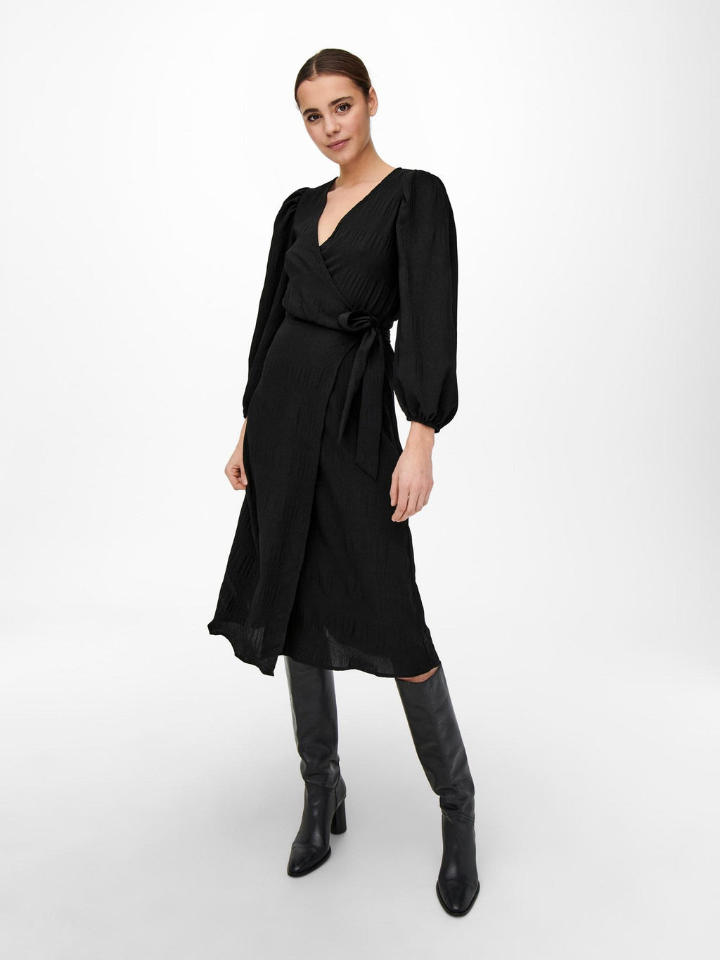 Dion Wrap Dress - Black